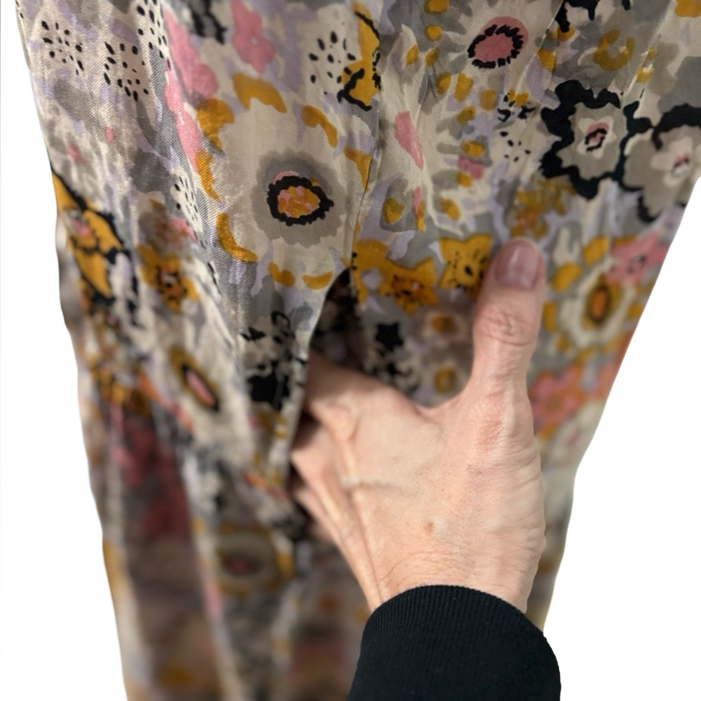 NATURAL LIFE Beige Multi Floral Maxi Dress with Spaghetti Straps - Picture 5 of 7